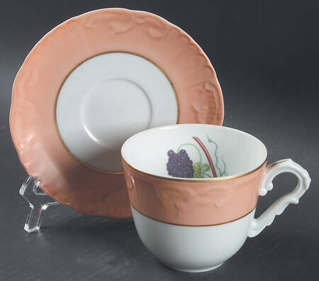 Summer Fruit Flat Cup & Saucer Set