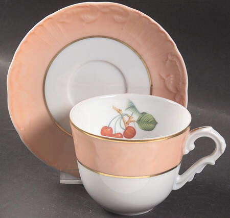 Summer Fruit Flat Cup & Saucer Set