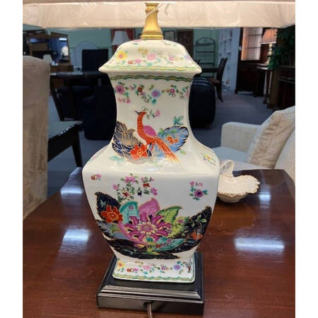 Tobacco Leaf Electric Lamp & Shade