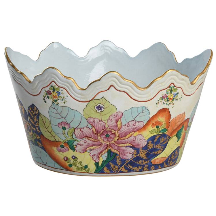 Tobacco Leaf Monteith Bowl