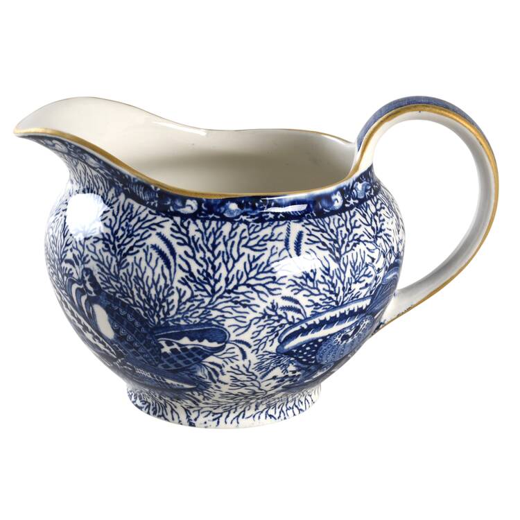 Torquay Blue (Yellow Trim) Gravy Boat