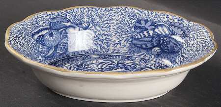 Torquay Blue (Yellow Trim) Soap Dish