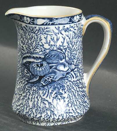 Torquay Blue (Yellow Trim) Creamer