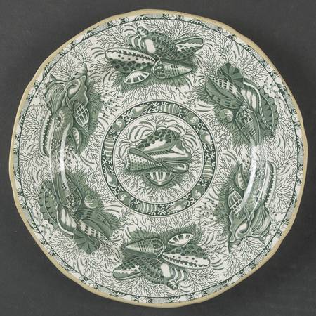 Torquay Green (Yellow Trim) Salad/Dessert Plate