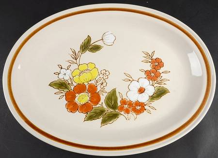 Trellis Blossom 16" Oval Serving Platter