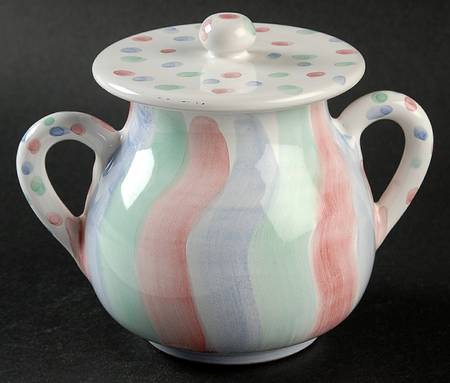 Chenille Sugar Bowl & Lid