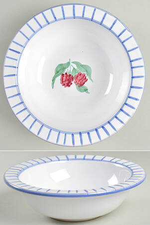 Fruit Bouquet Rim Cereal Bowl