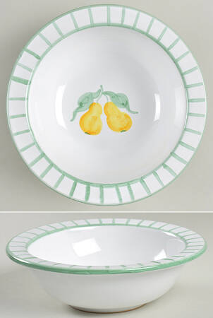 Fruit Bouquet Rim Cereal Bowl