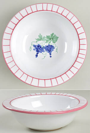 Fruit Bouquet Rim Cereal Bowl