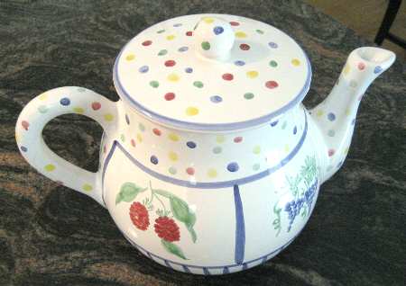 Fruit Bouquet Teapot & Lid
