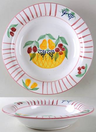 Fruit Bouquet 10" Round Vegetable Bowl