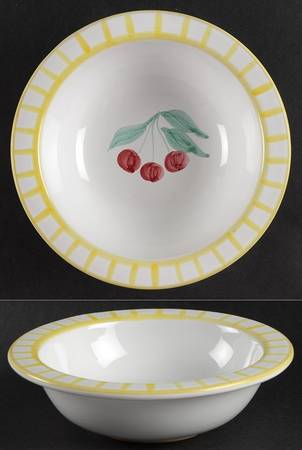 Fruit Bouquet Rim Cereal Bowl