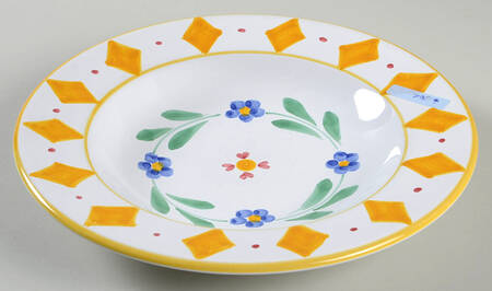 Quilt Americana Large Rim Soup Bowl