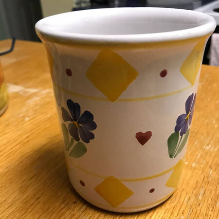 Quilt Americana China Bathroom Tumbler