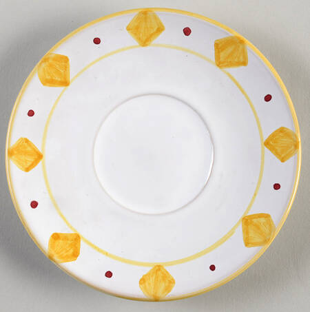 Quilt Americana Saucer for Flat Cup