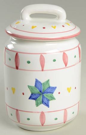 Quilt Americana Medium Canister & Lid