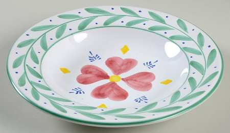 Quilt Americana Large Rim Soup Bowl