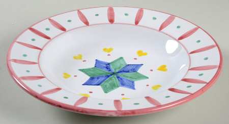 Quilt Americana Large Rim Soup Bowl