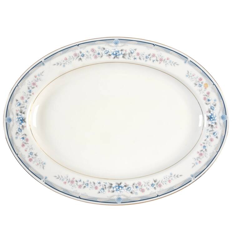 Nouvelle Rose 14" Oval Serving Platter