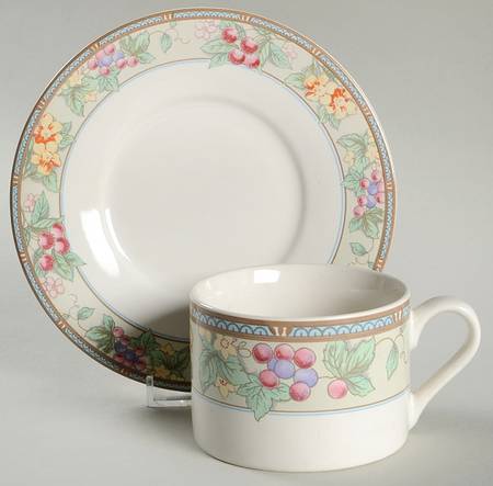 Blossom Flat Cup & Saucer Set