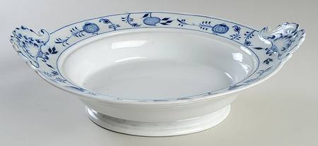 Blue Onion (Oval Backstamp) Oval Vegetable No Lid