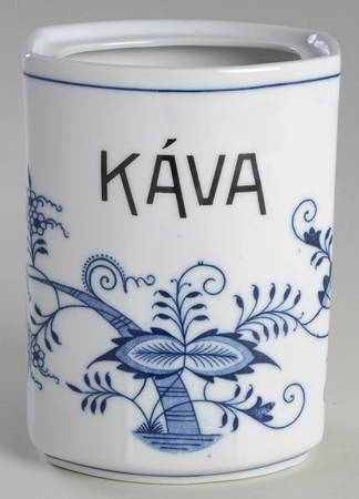 Blue Onion (Oval Backstamp) Coffee Canister No Lid