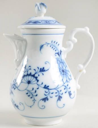 Blue Onion (Oval Backstamp) Mini Coffee Pot No Lid
