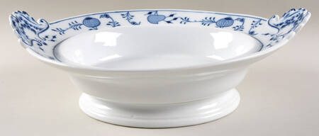Blue Onion (Oval Backstamp) Oval Vegetable No Lid