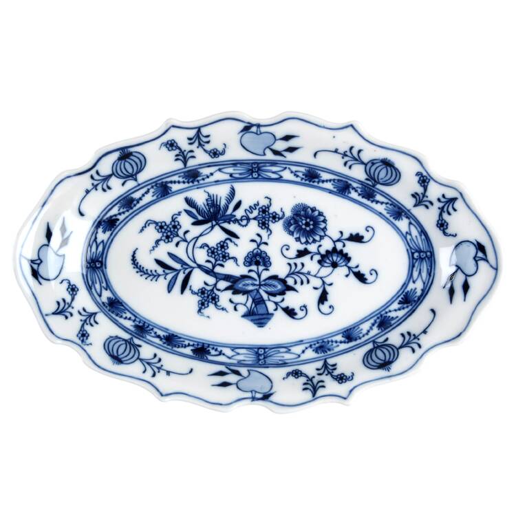 Blue Onion (Oval Backstamp) Relish