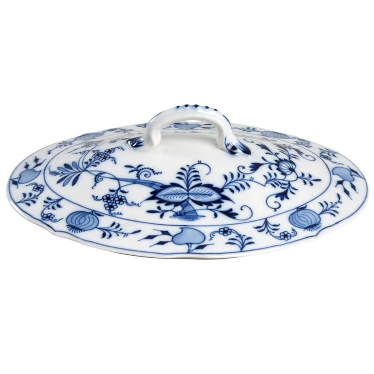 Blue Onion (Oval Backstamp) Lid for Oval Vegetable