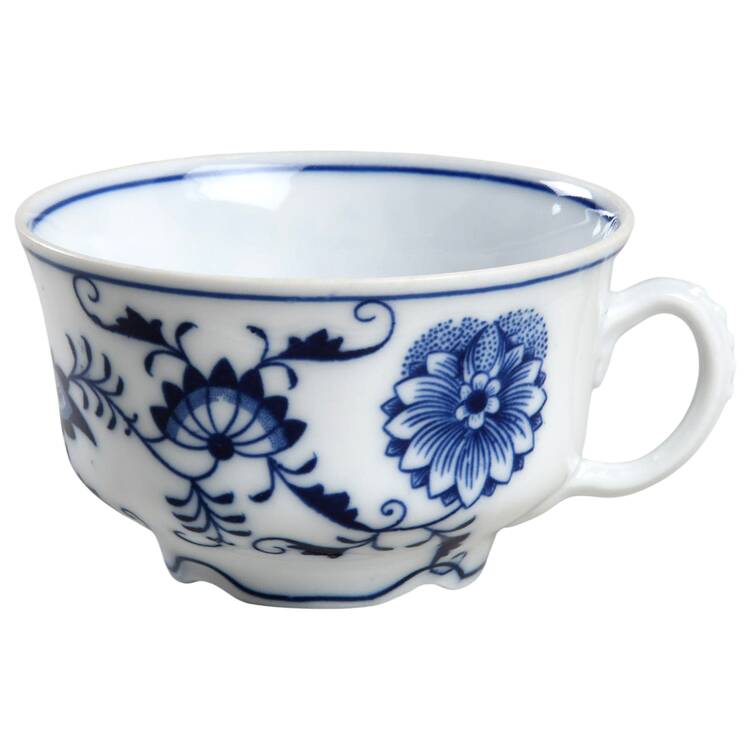 Blue Onion (Oval Backstamp) Flat Cup