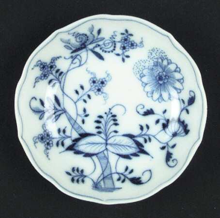 Blue Onion (Oval Backstamp) Saucer for Flat Cup