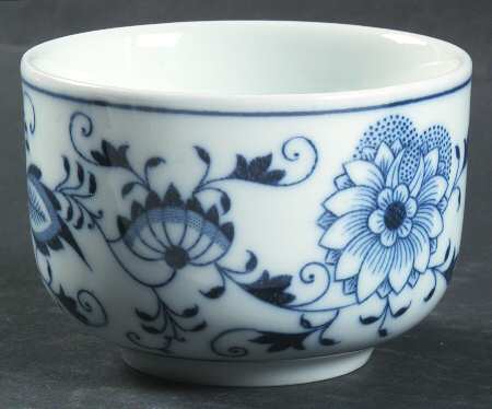 Blue Onion (Oval Backstamp) Sugar Bowl No Lid