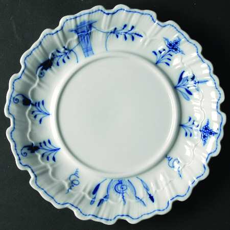 Blue Onion (Oval Backstamp) Round Butter No Lid
