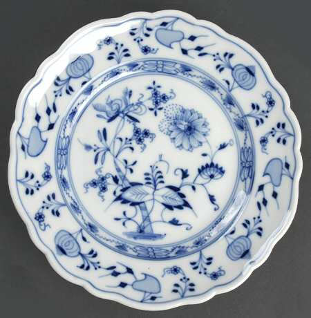 Blue Onion (Oval Backstamp) Salad/Dessert Plate