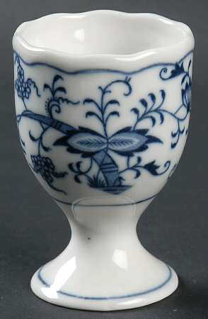 Blue Onion (Oval Backstamp) Single Egg Cup