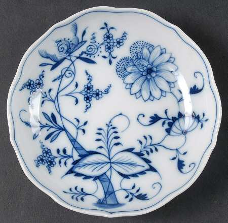 Blue Onion (Oval Backstamp) Saucer for Flat Cup
