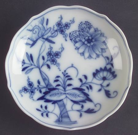 Blue Onion (Oval Backstamp) Saucer for Demitasse Cup