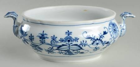Blue Onion (Oval Backstamp) Oval Vegetable No Lid
