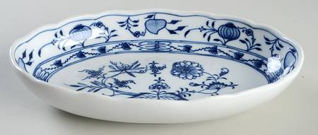 Blue Onion ("Sword" Backstamp) Relish