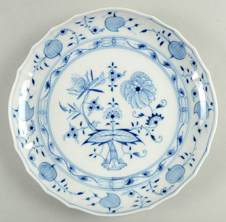 Blue Onion ("Sword" Backstamp) 10" Shallow Bowl