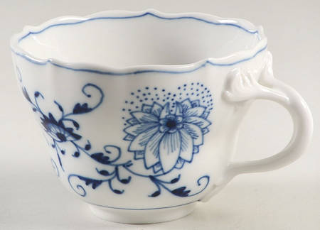 Blue Onion ("Sword" Backstamp) Flat Cup