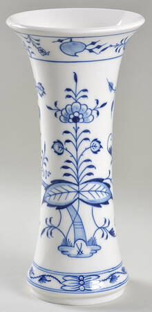 Blue Onion ("Sword" Backstamp) 10" Vase