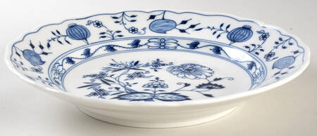 Blue Onion ("Sword" Backstamp) Large Rim Soup Bowl