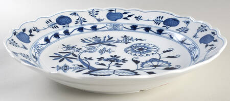Blue Onion ("Sword" Backstamp) 15" Pasta Serving Bowl