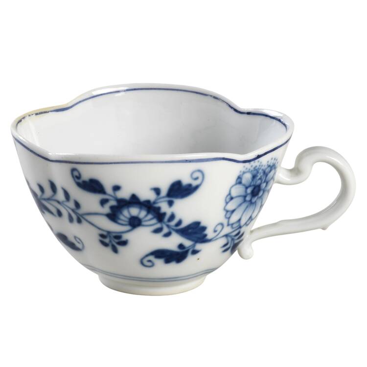 Blue Onion ("Sword" Backstamp) Flat Cup