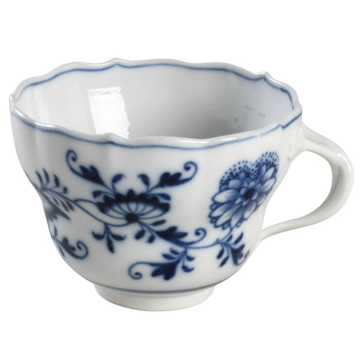 Blue Onion ("Sword" Backstamp) Flat Cup