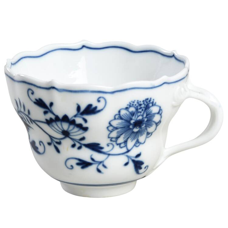 Blue Onion ("Sword" Backstamp) Flat Cup