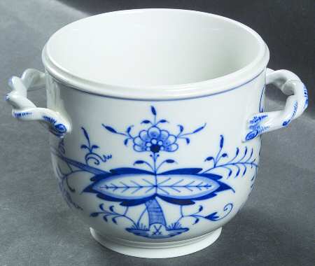 Blue Onion ("Sword" Backstamp) Small Cachepot