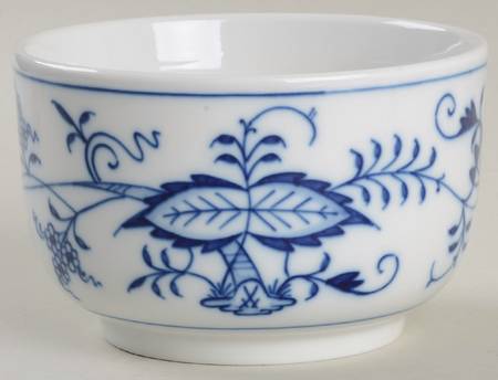 Blue Onion ("Sword" Backstamp) Oversize Sugar Bowl-No Lid